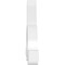 Ekena Millwork Ericson Architectural Grade PVC Gable Bracket, 60"W x 37 1/2"H x 6"D x 6"F, 15/12 Pitch GBP060X38X0606ERI00 - alternate 5